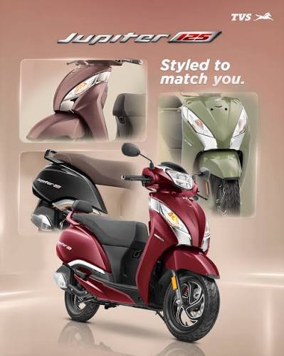 TVS Jupiter 110 scooter at AutoSphere TVS showroom Hyderabad